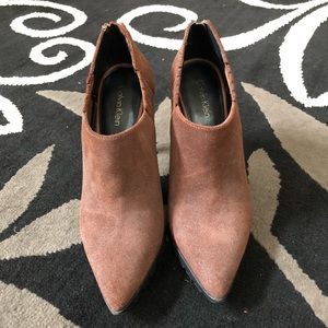 Brown Pointy Calvin Klein Boots